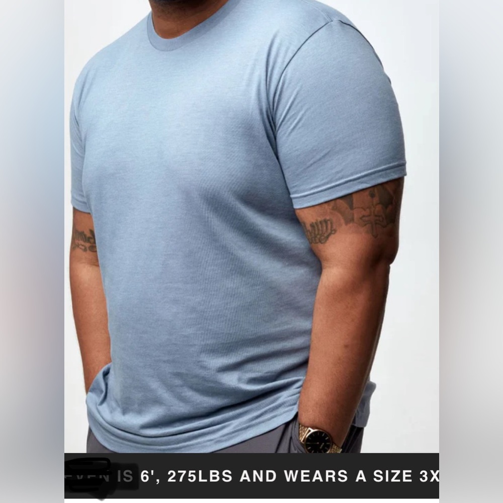 Fresh Clean Tees- Wedgewood Crew Neck Mens 2XL